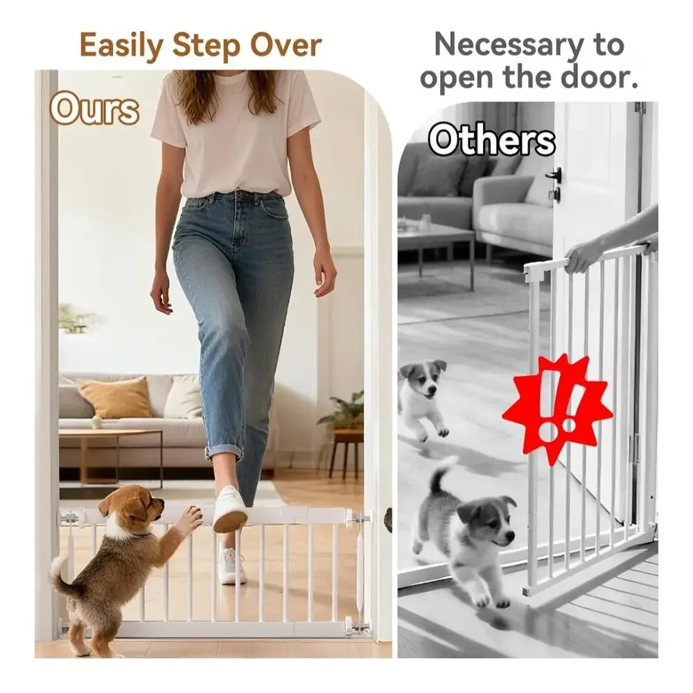 Fldofaves Adjustable Metal Dog Gate 18-45
